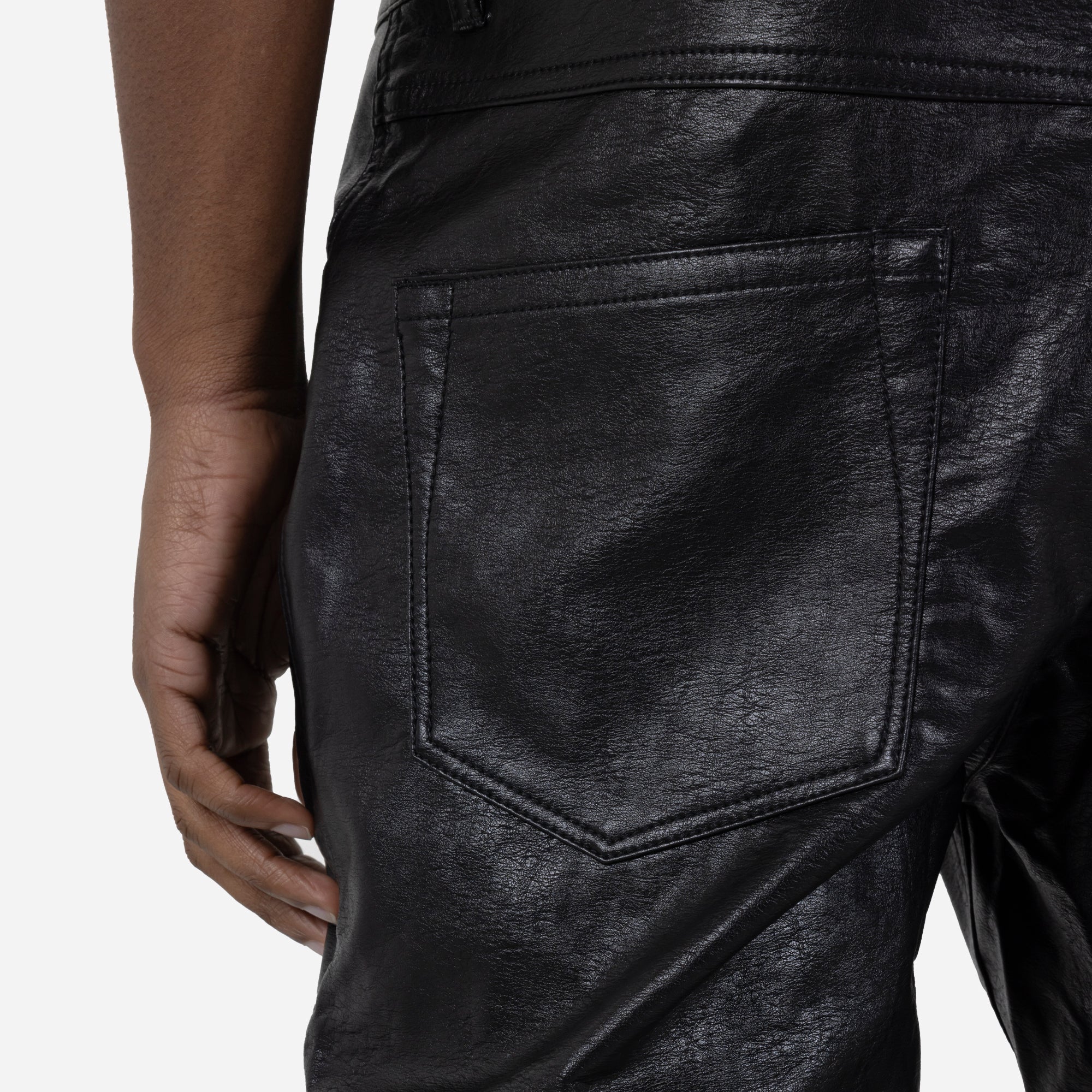 Pleasures Vegan Leather 5 Pocket Pants 'Black'